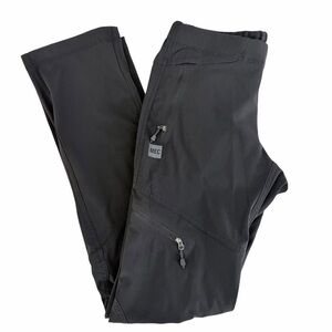 MEC Black Softshell Outdoor Hiking Pants – slim fit trail performance size 4